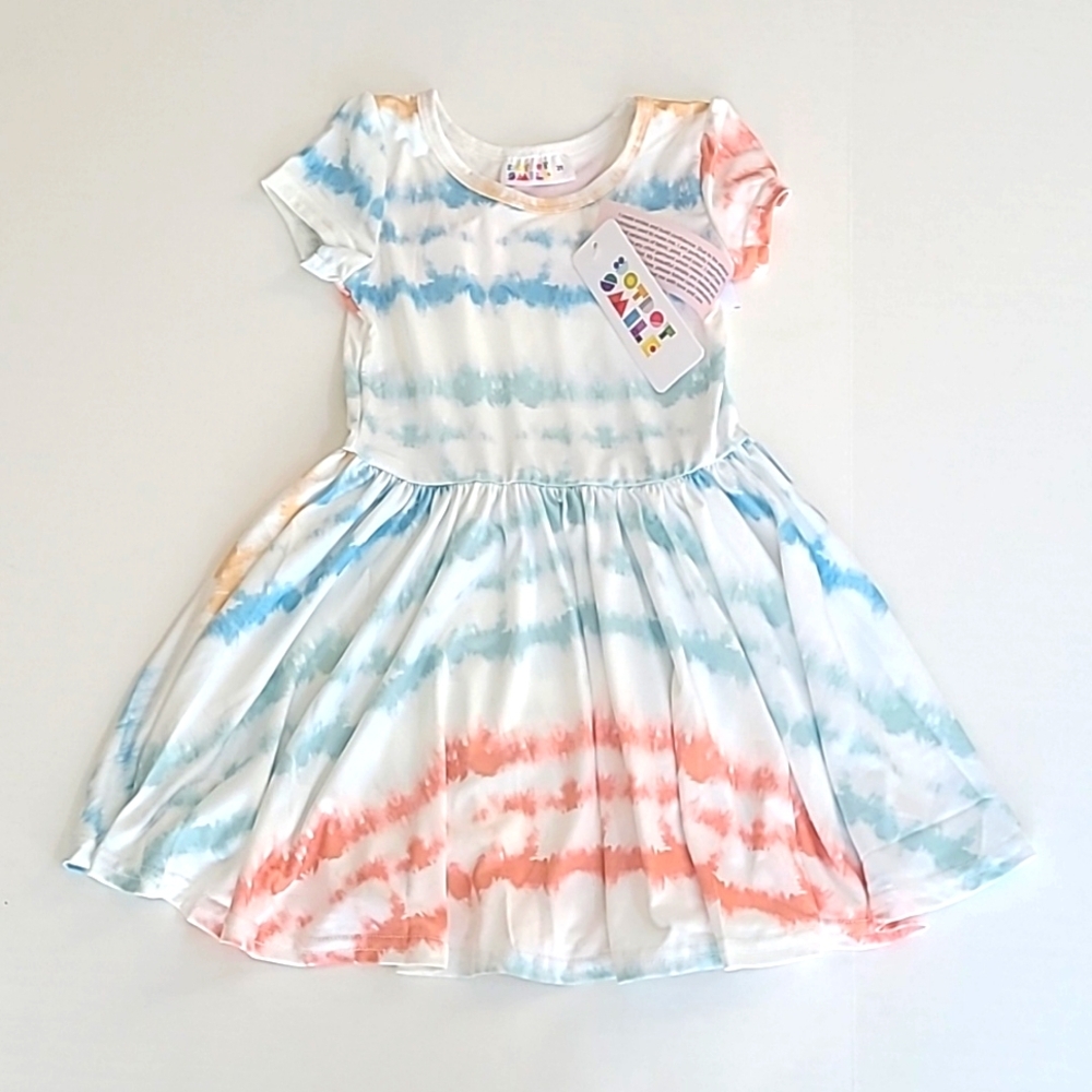 NWT Dot Dot Smile 2T Tye Dye Dress